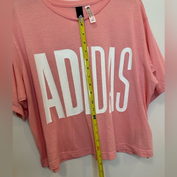 Adidas Pink Crop Top Plus size active tshirt - Picture 5 of 5